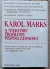Karol Marks a niektóre problemy współczesności