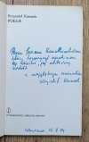 Krzysztof Karasek Poezje [dedykacja Krzysztofa Karaska]