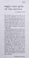 Parker Tyler Magic and Myth of the Movies