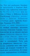Ian Watt Conrad w wieku dziewiętnastym