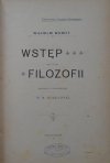 Wilhelm Wundt • Wstęp do filozofii [1902]