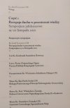 Recepcja ducha w przestrzeni wiedzy. Sympozjum jubileuszowe 19-20 listopada 2010
