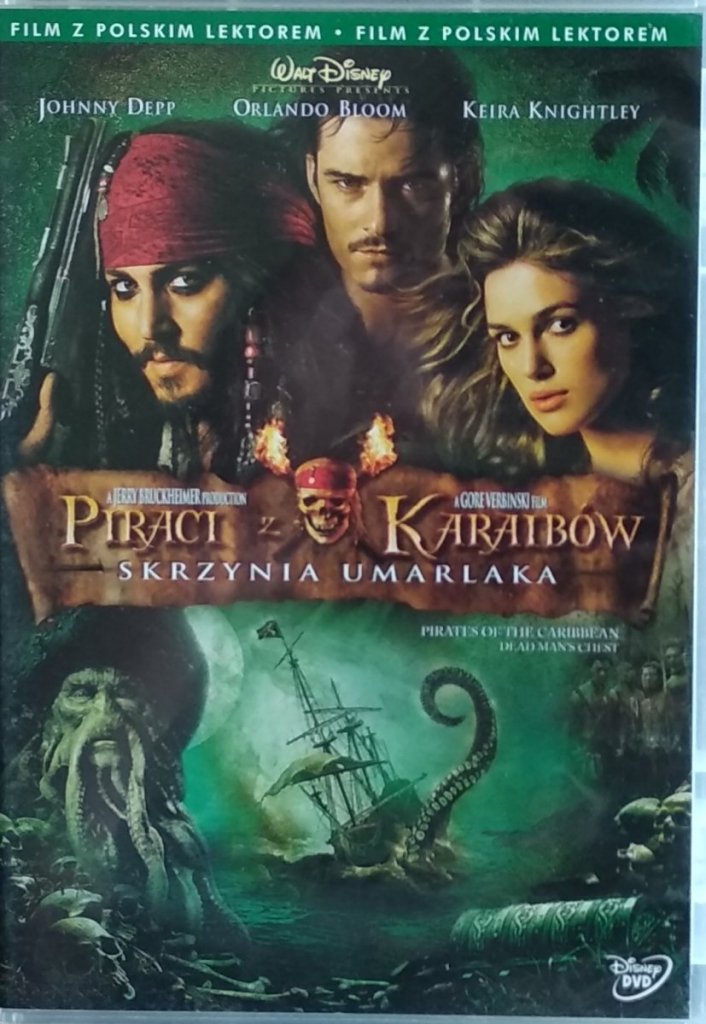 Gore Verbinski Piraci z Karaibów Skrzynia umarlaka DVD