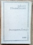 Teksty filozoficzne. Transcendencje [Mistrz Eckhart, Marcel, Heidegger, Levinas]