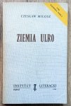 Czesław Miłosz • Ziemia Ulro / Instytut Literacki 1980