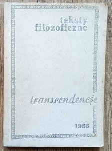 Teksty filozoficzne. Transcendencje [Mistrz Eckhart, Marcel, Heidegger, Levinas]