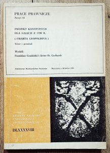 Projekt konstytucji dla Galicji z 1790 r. (Charta Leopoldina)