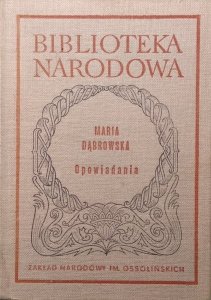 Maria Dąbrowska • Opowiadania. BN