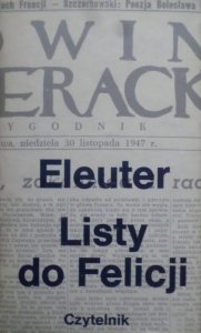 Eleuter [Jarosław Iwaszkiewicz] • Listy do Felicji