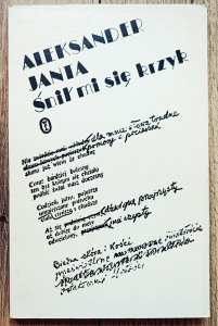 Aleksander Janta • Śnił mi się krzyk