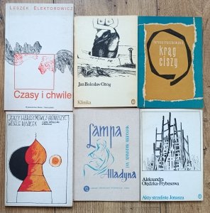 Poezja polska - zestaw 6 tomików [Ożóg, Harasynowicz, Elektorowicz i inni]