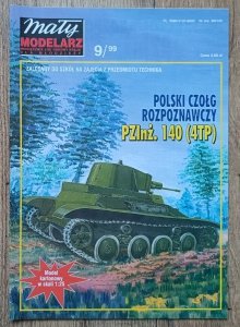 Mały Modelarz 9/1999 / Polski czołg rozpoznawczy PZInż. 140 (4TP)