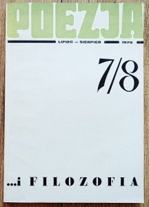 Poezja 7/8 1975 Poezja i filozofia