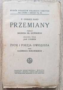 Owidiusz • Przemiany / Życie i poezja Owidiusza / 1922
