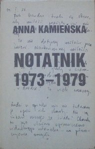 Anna Kamieńska • Notatnik 1973-1979