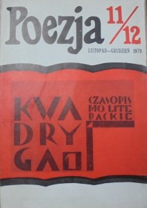 Poezja numer 11/12-1979 • Czasopismo literackie Kwadryga