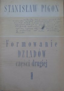 Stanisław Pigoń • Formowanie Dziadów części drugiej. Rekonstrukcja genetyczna