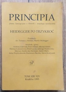 Principia XIII-XIV/1995 • Heidegger po trzykroć