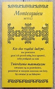 Montesquieu • Myśli