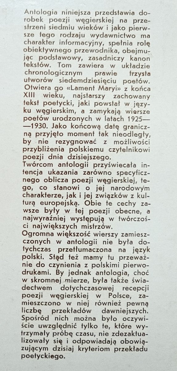 Antologia poezji węgierskiej