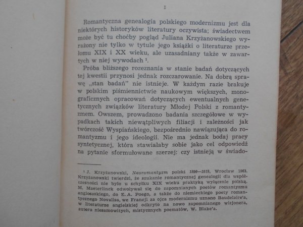 Tomasz Weiss • Romantyczna genealogia polskiego modernizmu. Rekonesans. Mickiewicz - Słowacki