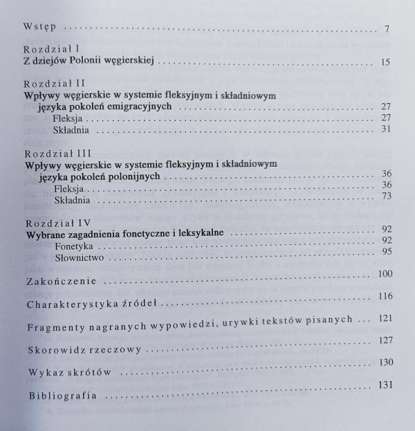 Wiesław Stefańczyk Język Polonii węgierskiej