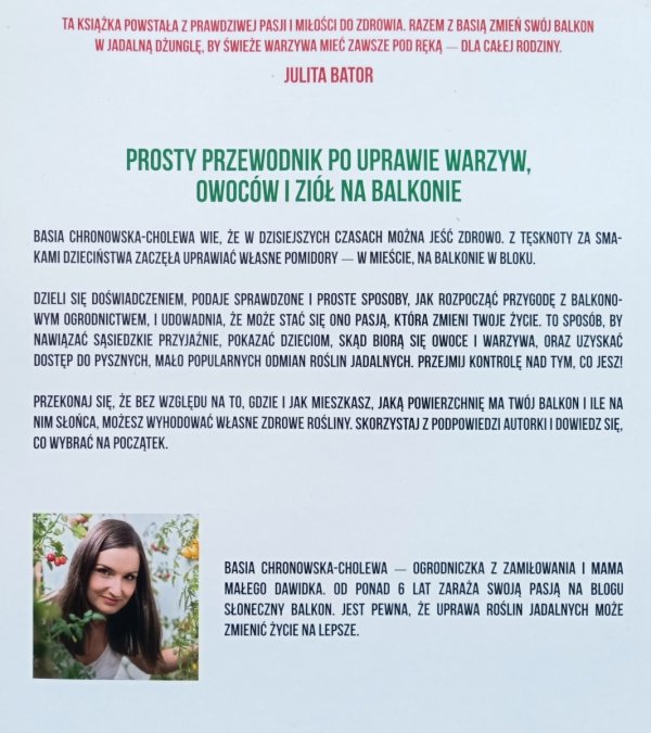 Wyhoduj i zjedz. Warzywa, owoce i zioła na balkonie