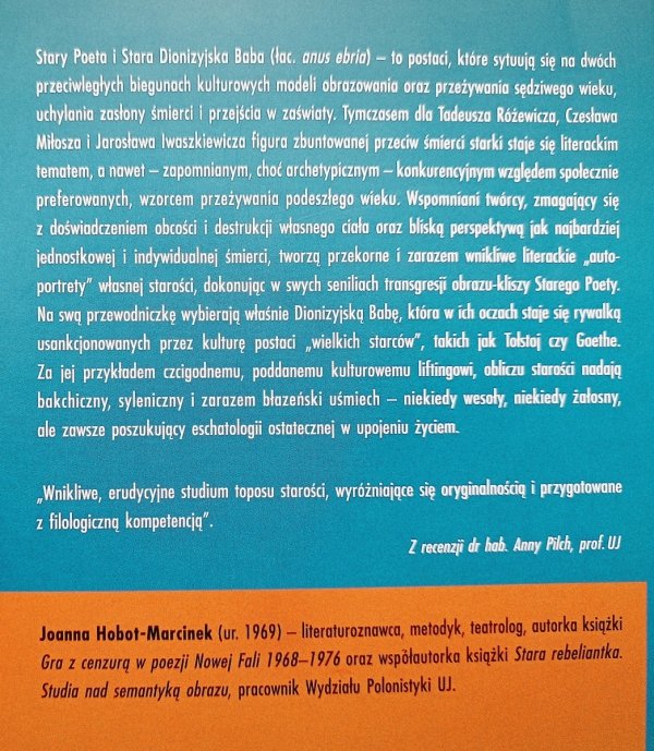 Joanna Hobot-Marcinek Stara baba i Goethe. Doświadczenie i transgresja starości