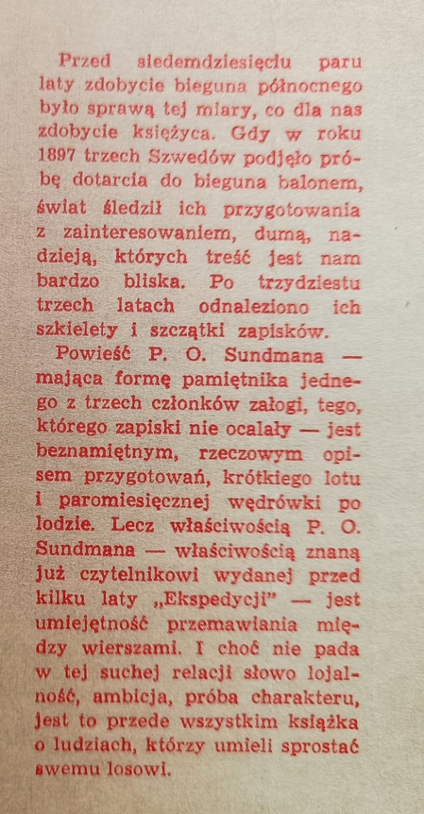 Per Olof Sundman Podróż napowietrzna pana inżyniera Andree