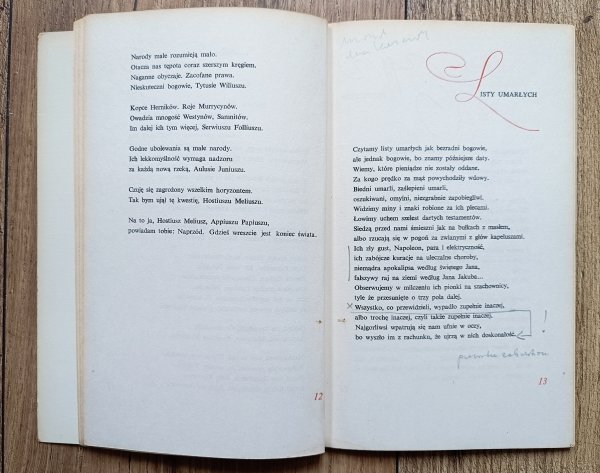 Wisława Szymborska Wszelki wypadek / 1972, wydanie 1.
