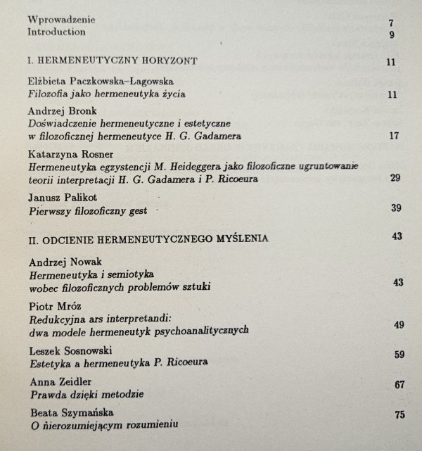 Estetyka a hermeneutyka. Wybór tekstów [Gadamer Ricoeur]