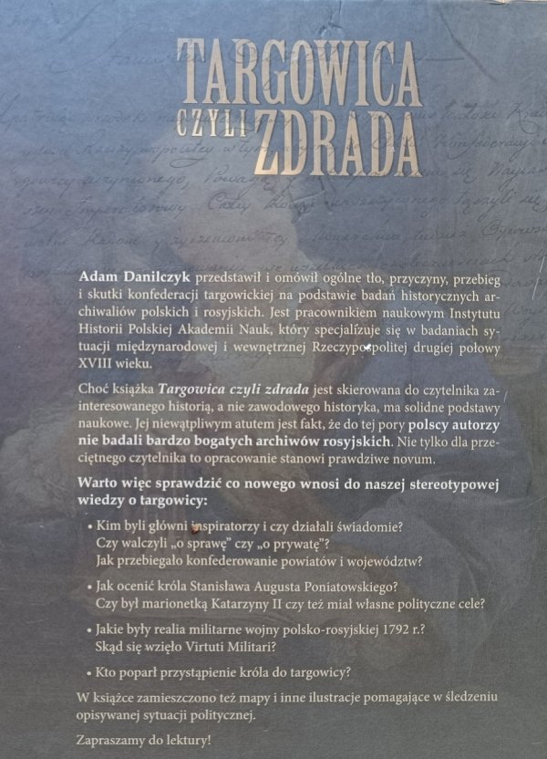 Adam Danilczyk Targowica czyli zdrada