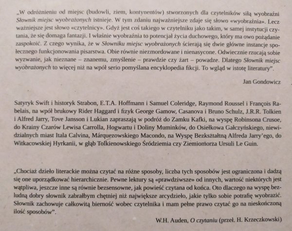 Alberto Manguel, Gianni Guadalupi Słownik miejsc wyobrażonych