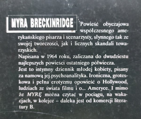 Gore Vidal Myra Breckinridge