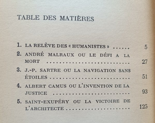 Pierre-Henri Simon L'homme en proces: Malraux, Sartre, Camus, Saint-Exupery