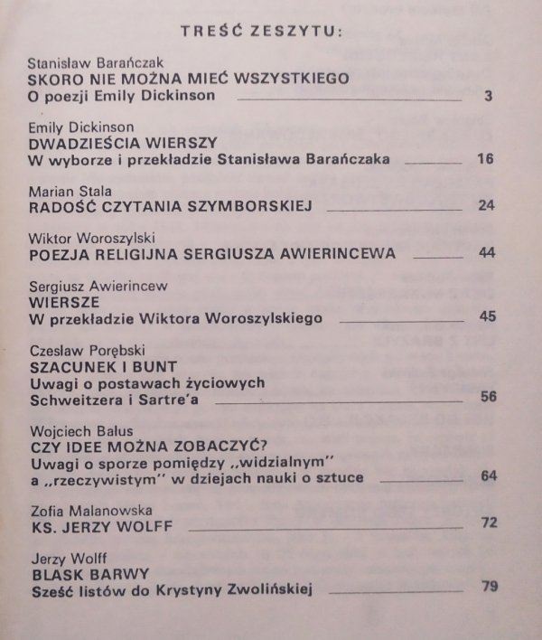 Znak 6/1990 (421) Metafizyka Poezja Sztuka