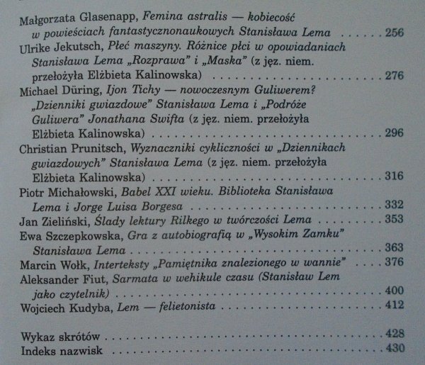 red. Jerzy Jarzębski, Andrzej Sulikowski • Stanisław Lem. Pisarz, myśliciel, człowiek