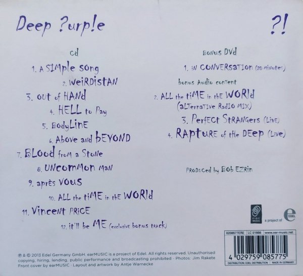 Deep Purple Now What?! CD+DVD