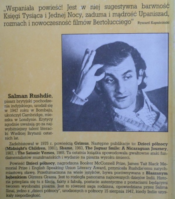 Salman Rushdie • Dzieci północy [Booker 1981]