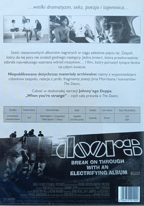 The Doors: When You're Strange DVD
