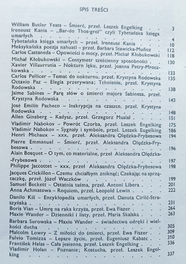 Literatura na świecie 8-9/1985: Śmierć