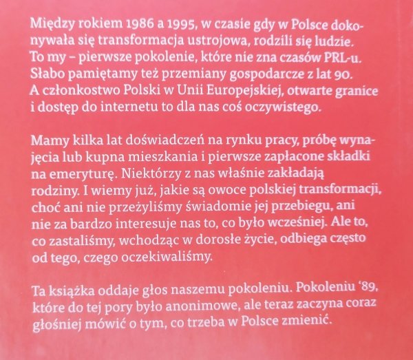Jakub Sawulski Pokolenie '89. Młodzi o polskiej transformacji