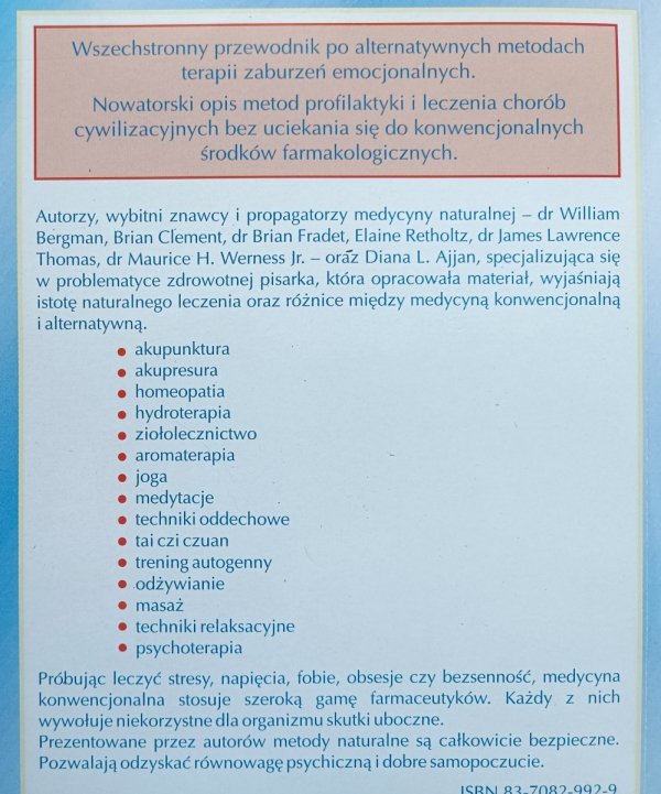 Stres, lęk, depresja: naturalne sposoby leczenia