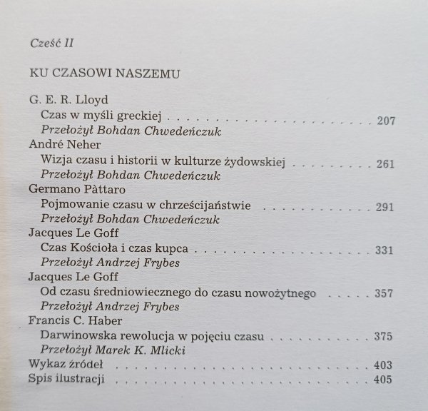 Czas w kulturze zdjęcie książki