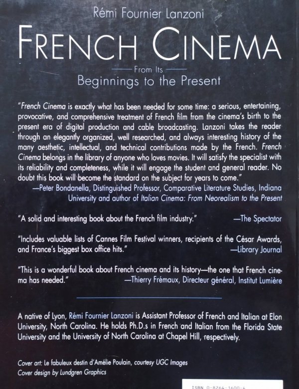 Remi Fournier Lanzoni French Cinema From It's Beginnings to the Present