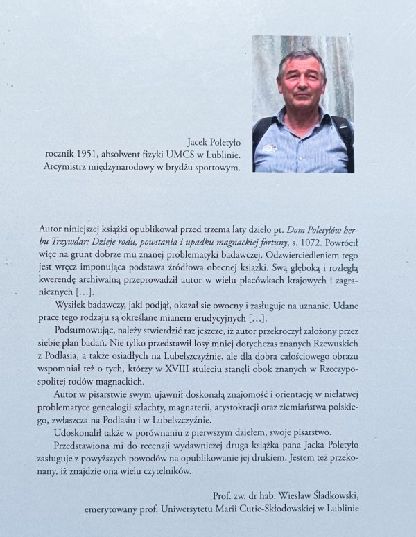 Jacek Poletyło Nieznani Rzewuscy. Przyczynek do historii rodu