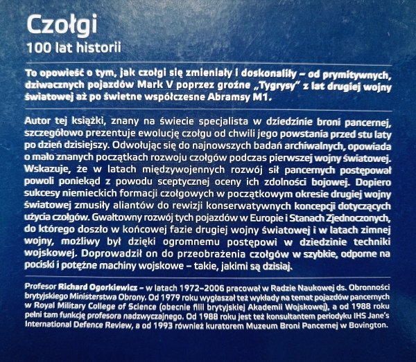 Richard Ogorkiewicz Czołgi. 100 lat historii