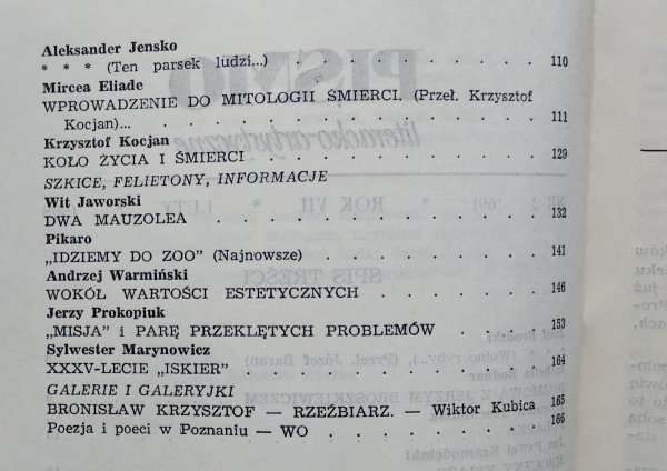 Pismo literacko-artystyczne 2/1988 • Fryderyk Nietzsche, Josif Brodski, Mircea Eliade