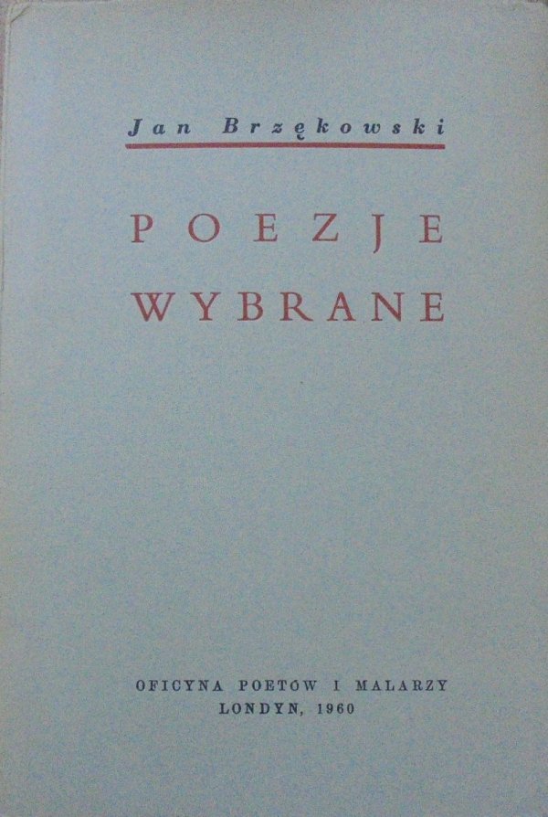 Jan Brzękowski • Poezje wybrane [OPiM]