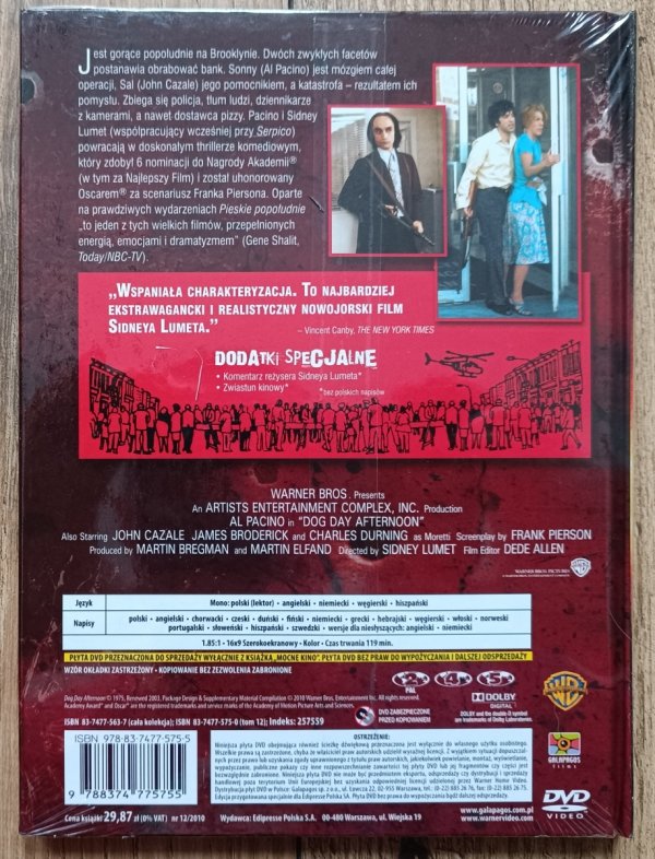 Pieskie popołudnie DVD